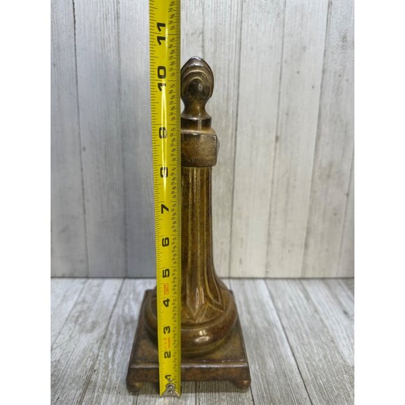 Vtg Obelisk Finial Style Mantel Table Architectural Sculpture Decor 10.5'' Tall - Picture 8 of 8